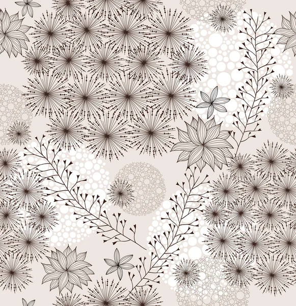 Άνευ ραφής άνοιξη ή καλοκαίρι λουλούδια μοτίβο. αφηρημένο floral σχέδιο. — Διανυσματικό Αρχείο