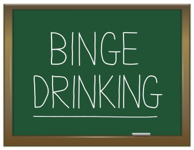 Binge drinking concept. clipart