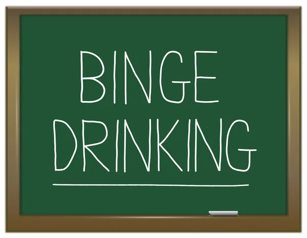 Binge içme içmek kavramı. — Stok fotoğraf