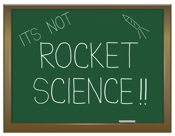 Keine Raketenwissenschaft. — Stockfoto