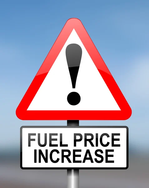 Fuel price warning. — Stock Photo, Image