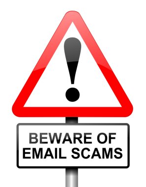 Email scam concept.