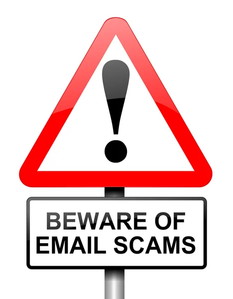 Conceito de fraude de e-mail . — Fotografia de Stock