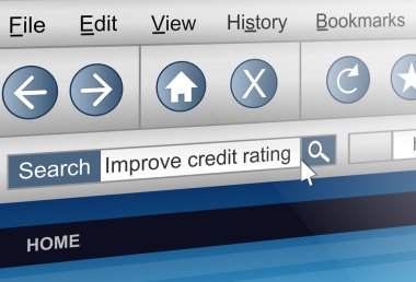 Credit rating concept. clipart