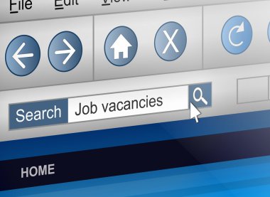 Job search concept. clipart