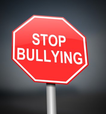 Stop bullying sign. clipart