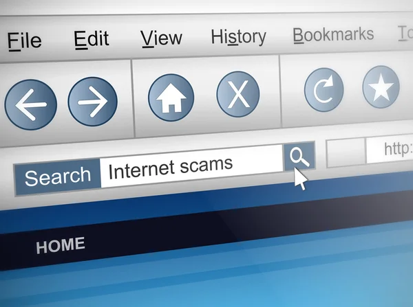 Internet scam. — Stock Photo, Image
