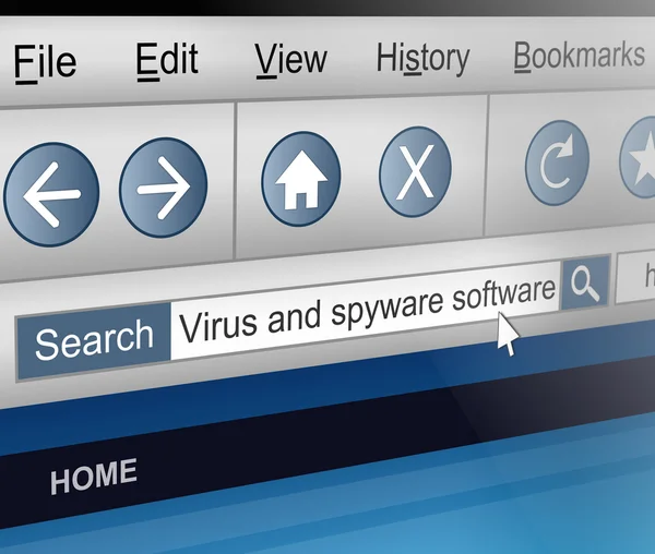 Antivirus sökning. — Stockfoto