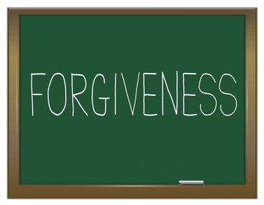 Learning to forgive. clipart