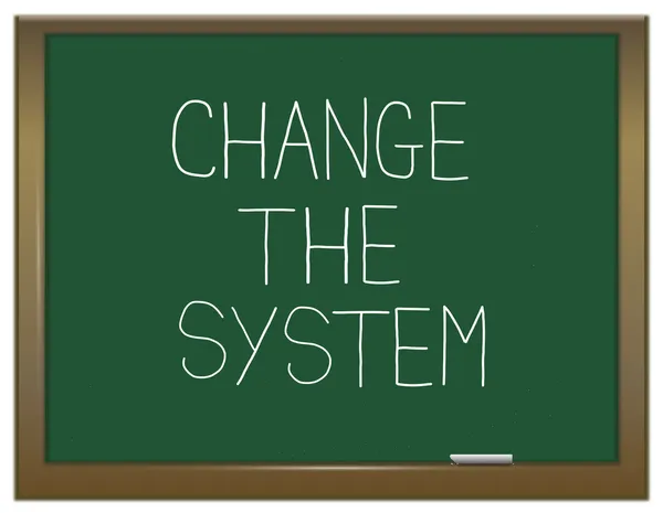 Alterar o sistema . — Fotografia de Stock