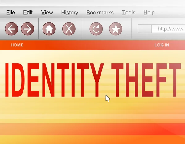Identiteit diefstal concept. — Stockfoto