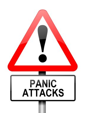 Panic attack warning. clipart