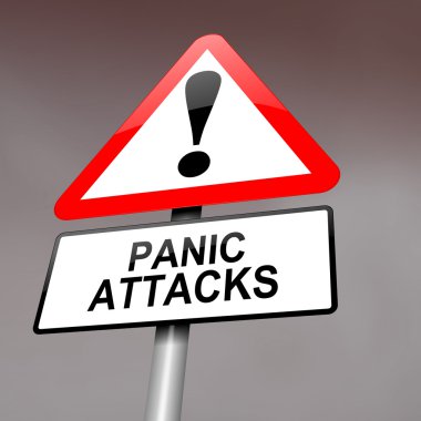 Panic attack warning. clipart