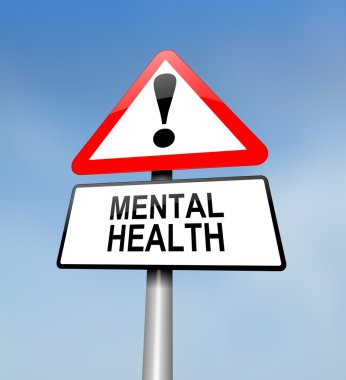 Mental health warning. clipart