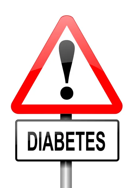 Diabetes warning. — Stock Photo, Image