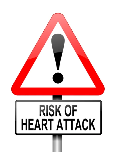 Hjärtattack risk. — Stockfoto