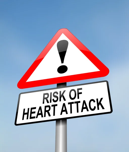 Ризик серцевого нападу . — стокове фото