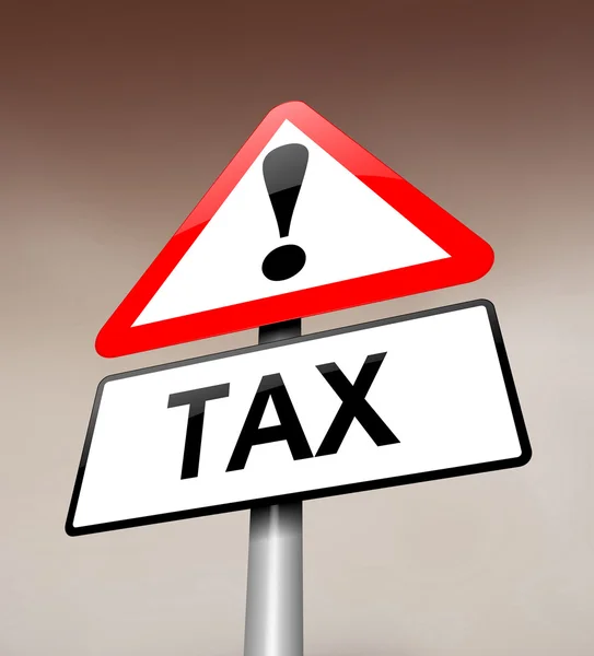 Tax warning. — Stock Photo, Image