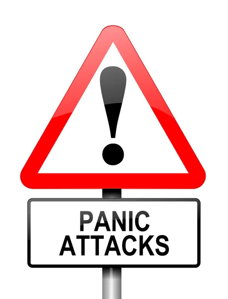 Advertencia de ataque de pánico . — Foto de Stock