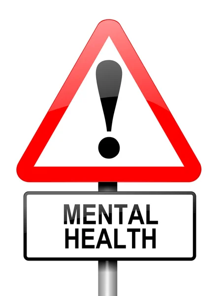 Advertencia sobre salud mental . —  Fotos de Stock
