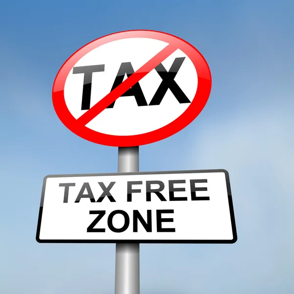 Daňová zóna volného. — Stock fotografie