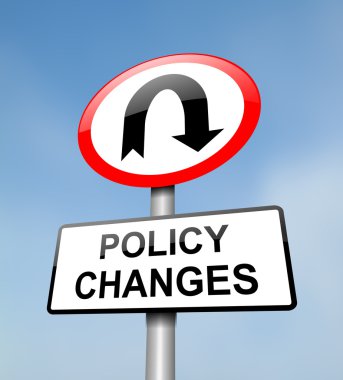 Policy change. clipart