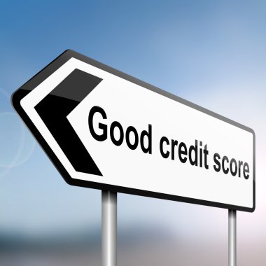 Credit score concept. clipart