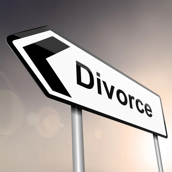 A válás fogalma. — Stock Fotó
