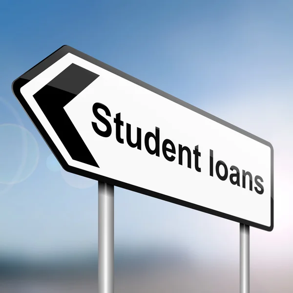 Concept de prêts étudiants . — Photo
