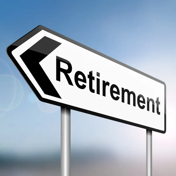 Time for nyugdíjazás. — Stock Fotó