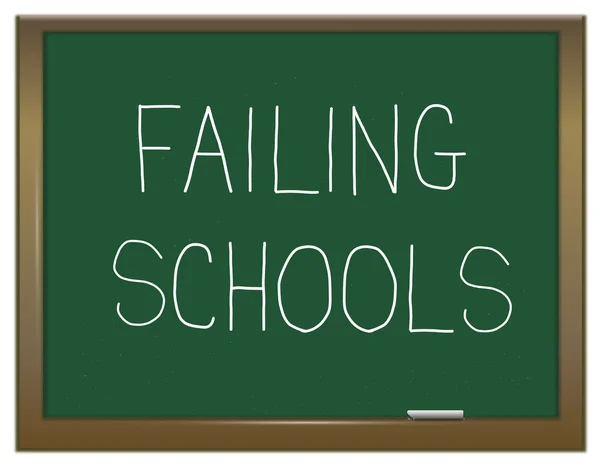 Misslyckas skolor koncept. — Stockfoto