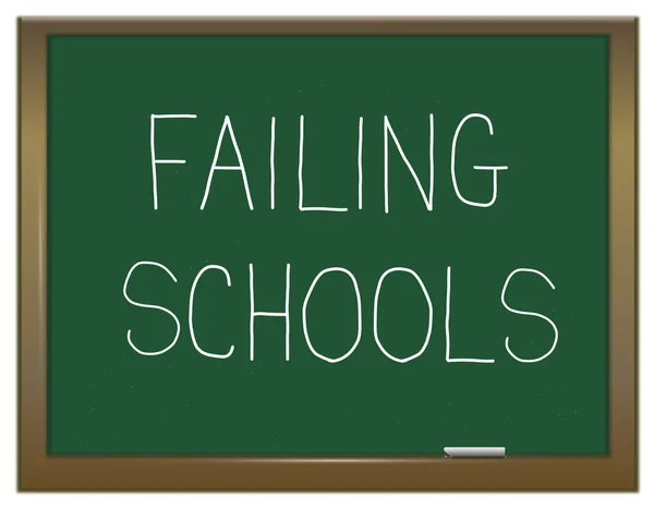 stock image Failing schools concept.