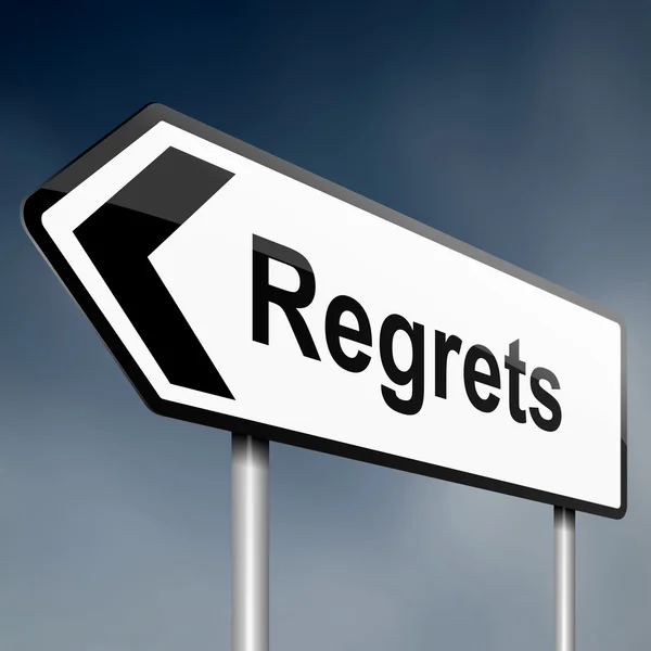 Concept de regret . — Photo