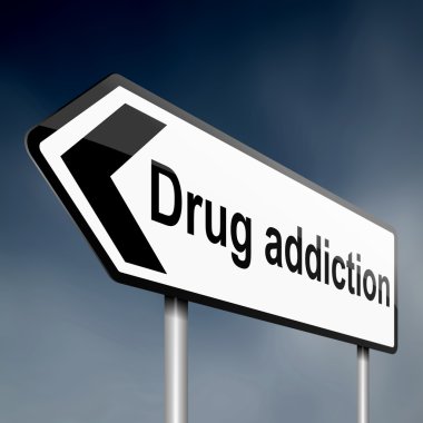 Drug addiction. clipart