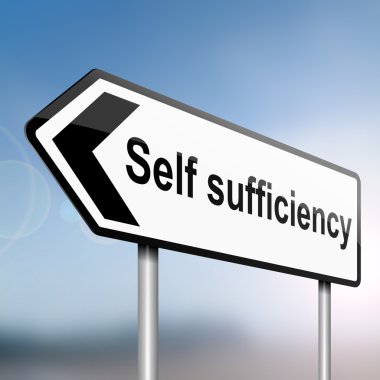 Self sufficiency. clipart