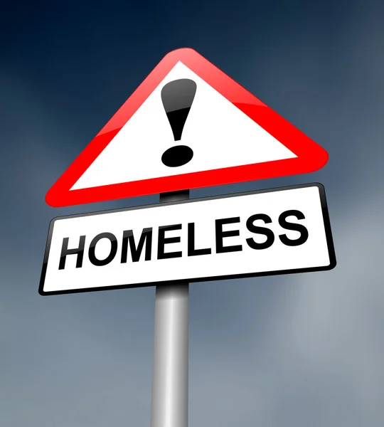 Obdachlosenkonzept. — Stockfoto