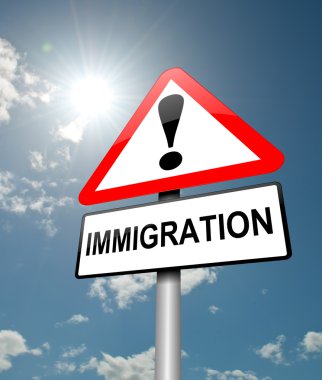 Immigration concept. clipart