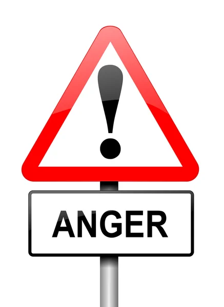 Advertencia de ira , — Foto de Stock