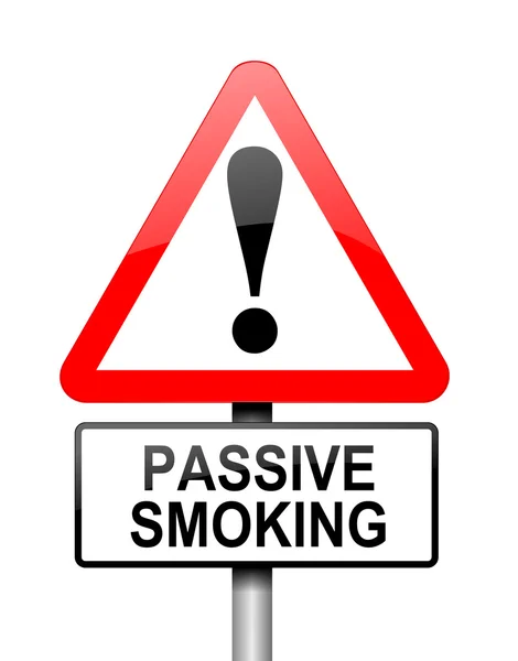 Passief roken concept. — Stockfoto