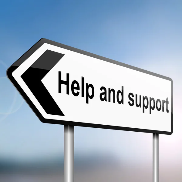 Ajuda e apoio . — Fotografia de Stock