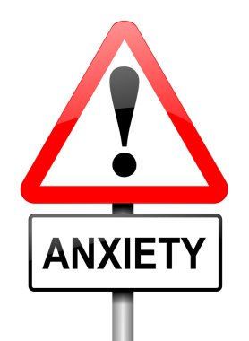 Anxiety warning. clipart