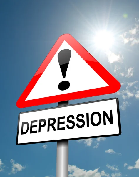 Depression koncept. — Stockfoto