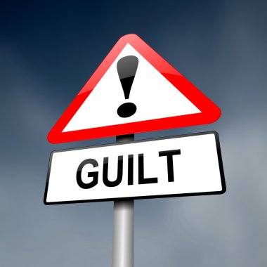 Guilt concept. clipart