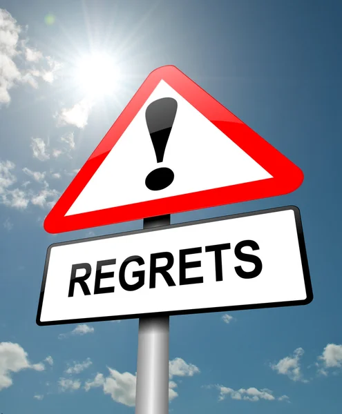 Regrets concept. — Stock Photo, Image