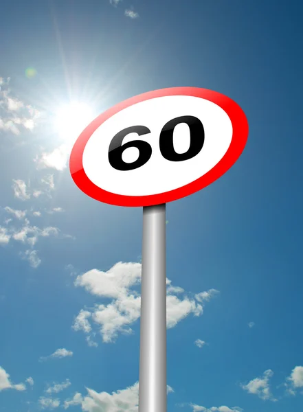 Speed limit sign. — Stock Photo, Image