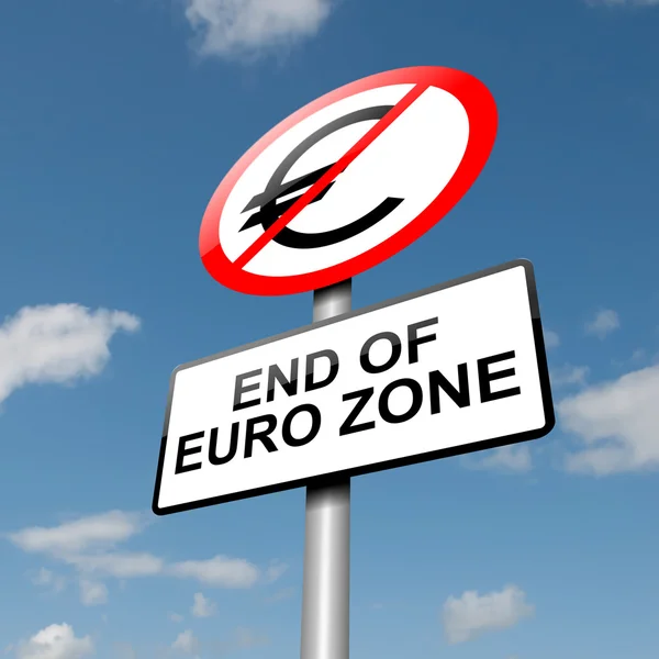 Έννοια της ζώνης ευρώ. — Φωτογραφία Αρχείου
