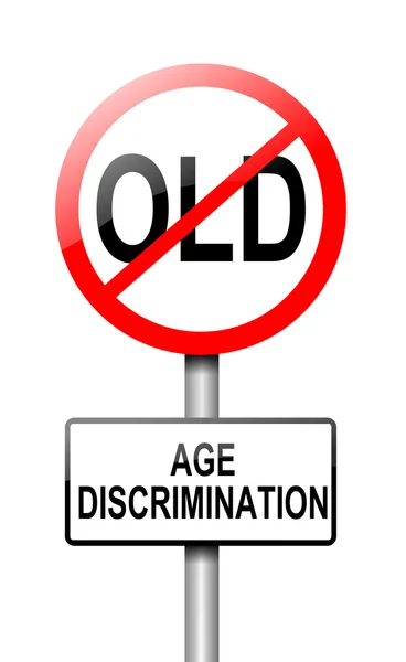 Pojęcie dyskryminacji wiek. — Zdjęcie stockowe