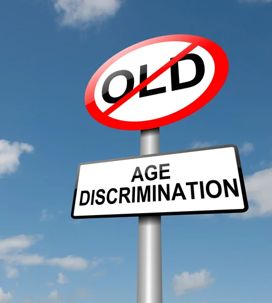 Возрастная дискриминация . — стоковое фото
