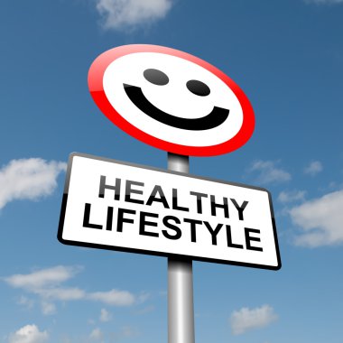 Healthy lifestyle concept. clipart