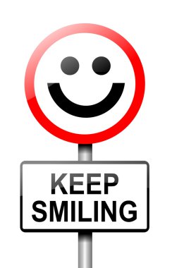 Keep smiling concept. clipart